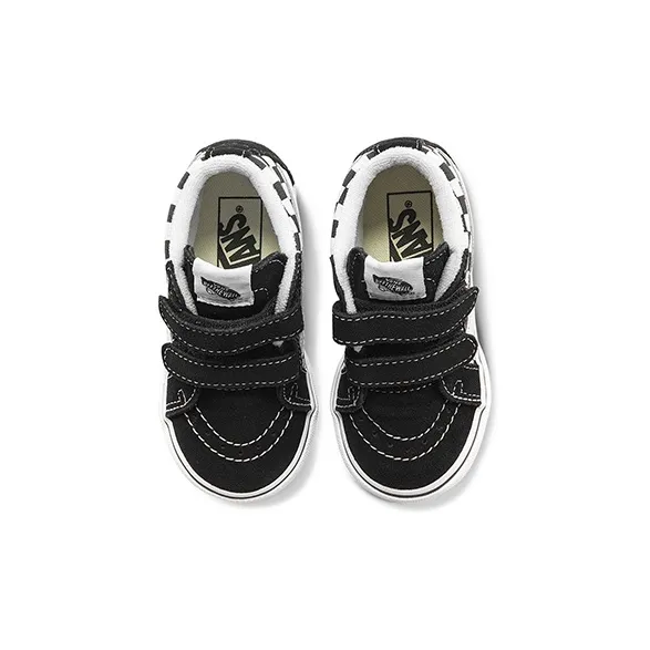 Vans Sk8  -Mid Reissue V Toddler 'Checkerboard - Black White'-2