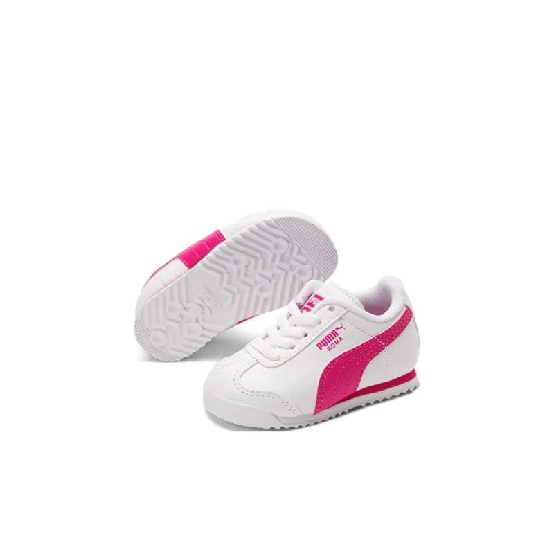 PUMA Roma Basic Low Top Toddler Shoes Pink White Infant And Toddler-4