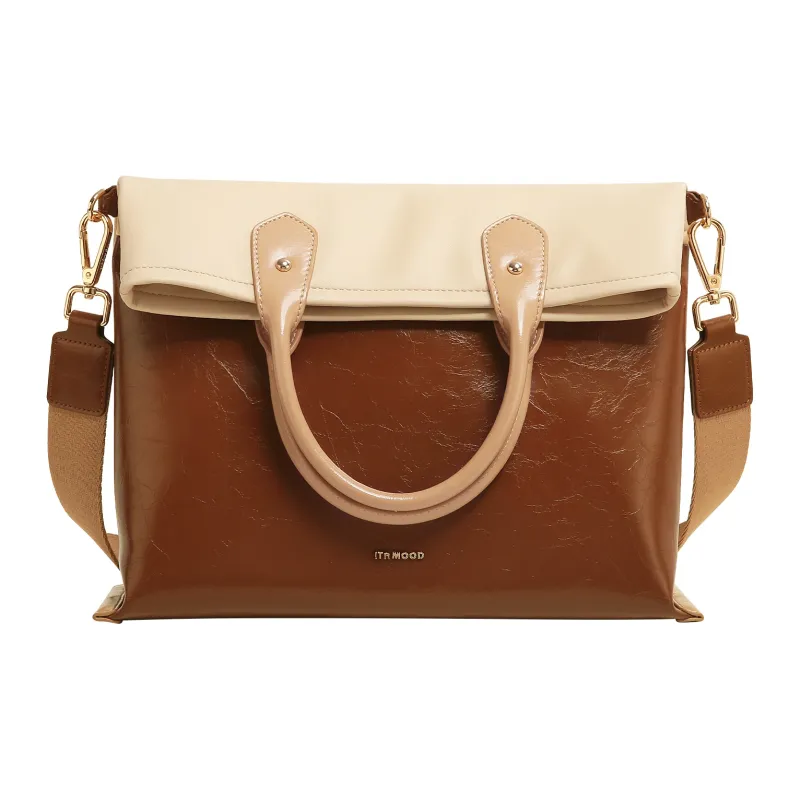 Miao Di Handbags Latte Layered Snow-0