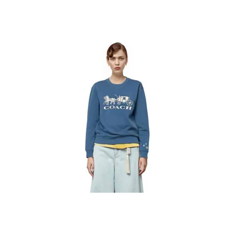 COACH Sweatshirts Women's Blue-5