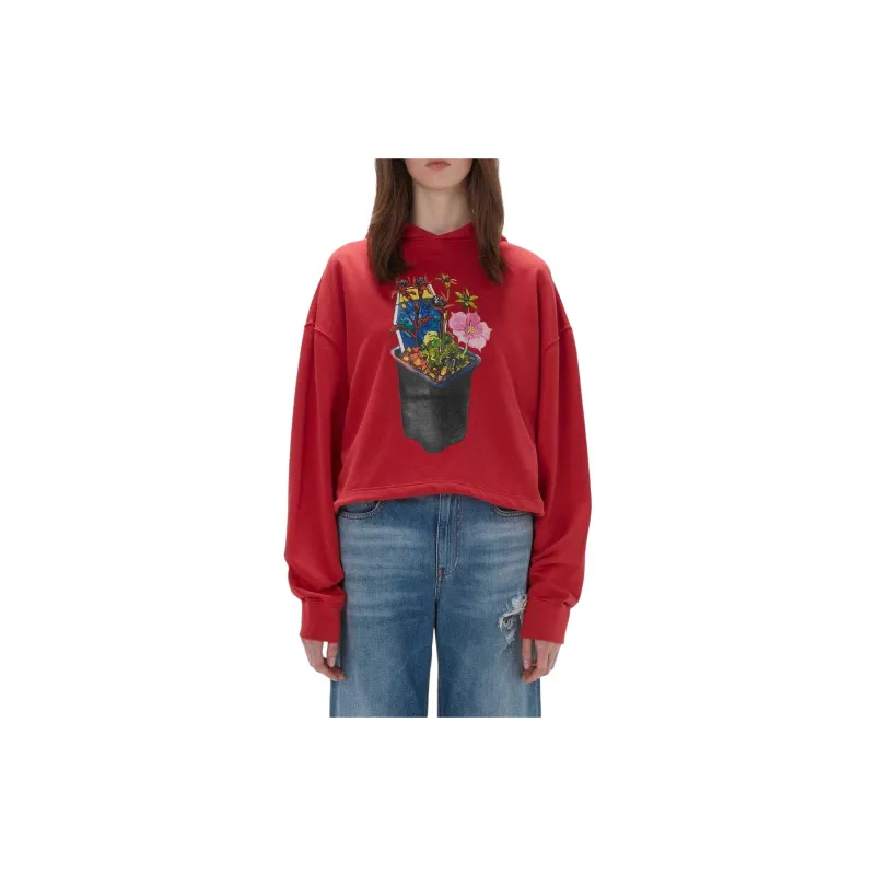 JW Anderson Graphic Printed Drop Shoulder Hoodie-1