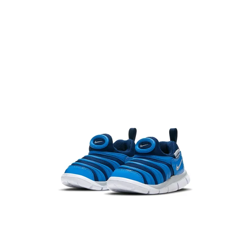 Nike Dynamo Free Caterpillar Low Top Sports Casual Shoes Blue White Infant And Toddler-2