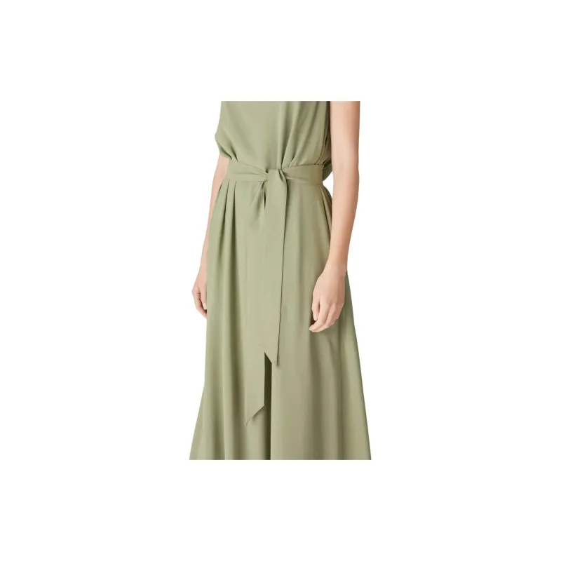 Loro Piana SS24 Sleeveless Dress Women's Green Tea Brown-5