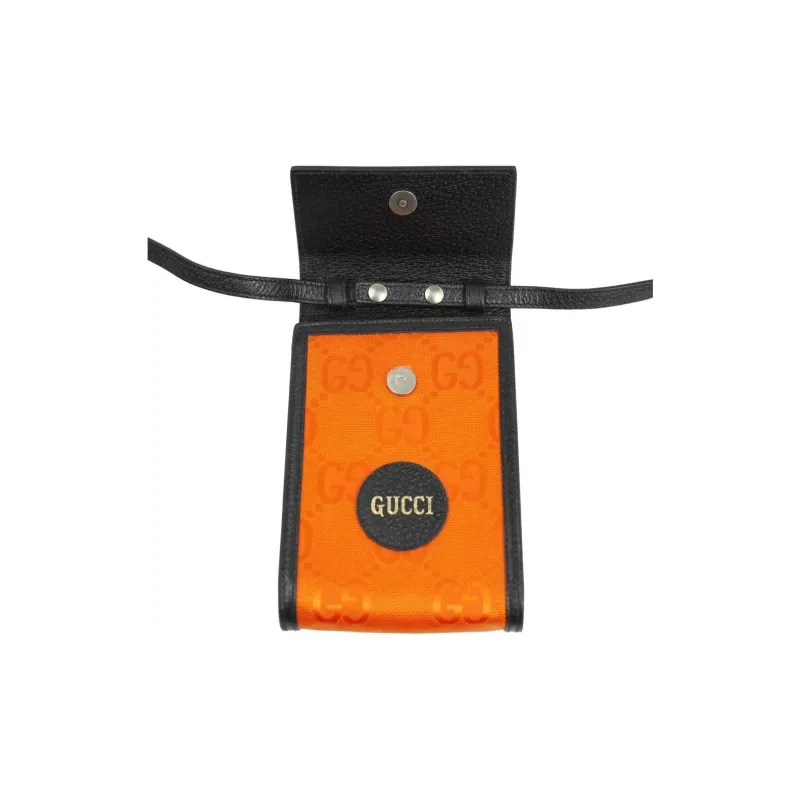 GUCCI Off The Grid Nylon With Leather Cell Phone Pouch, Crossbody Bag, Shoulder Bag Unisex-2