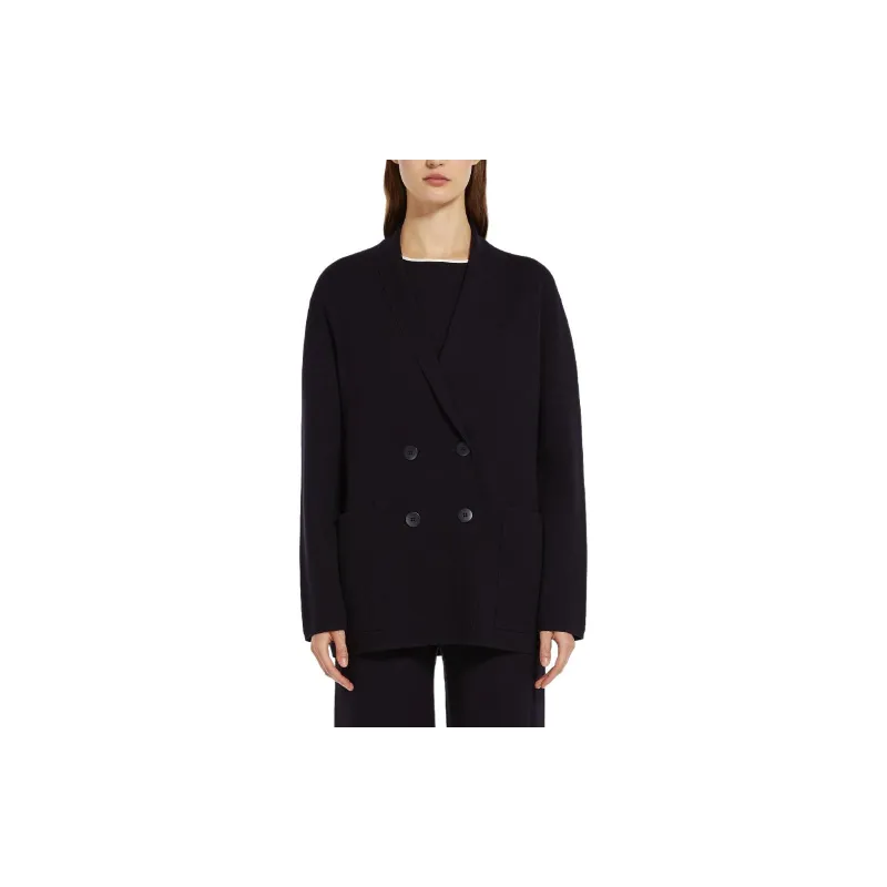 MaxMara Jackets Coats Women's Navy-3
