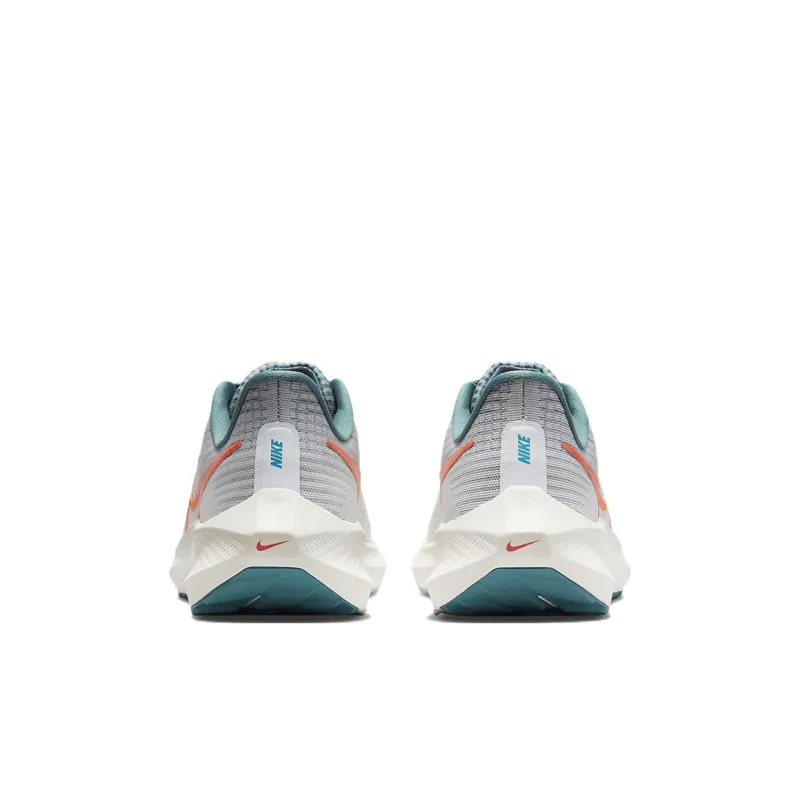 Nike Air Zoom Pegasus 39 Slip Resistant Cushioning Wear Resistant Low Top Running Shoes Gray Green Kids'-4