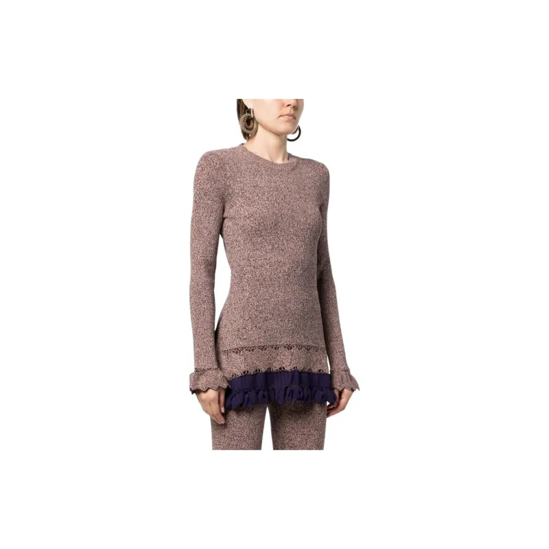 Ulla Johnson Ribbed Ruffle trim Jumper-3