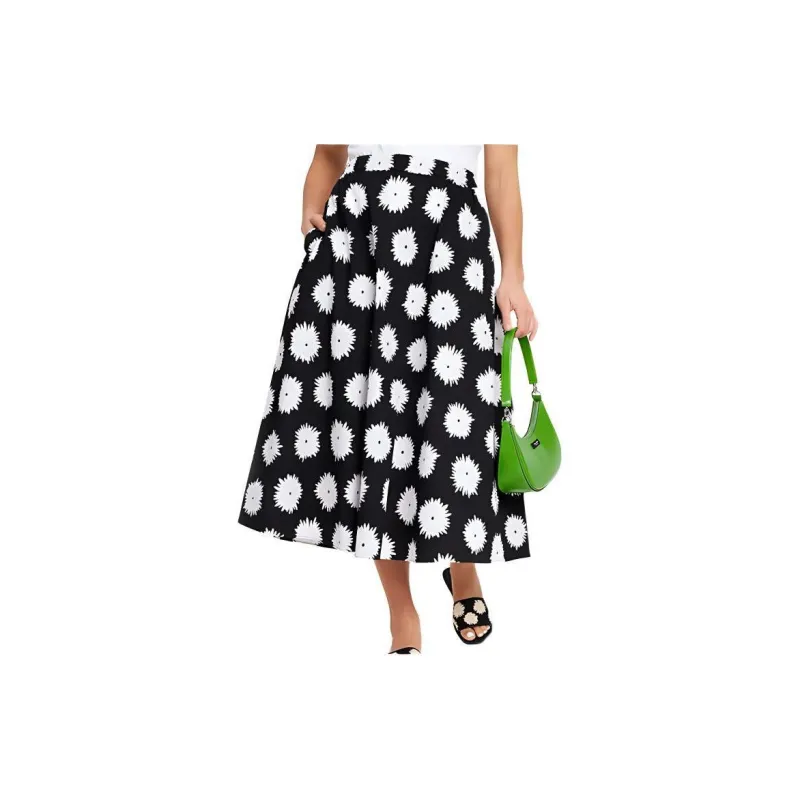 Kate Spade Casual Long Skirt Women's Night Black-5