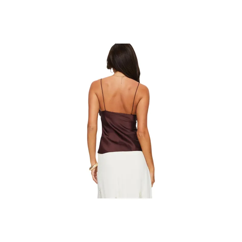 PRINCESS POLLY MARIAH CAMI TOP Camisole Women's BROWN/Brown-2