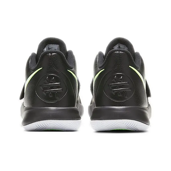Nike Flytrap 3 Slip Resistant Cushioning Wear Resistant Low Top Children's Basketball Shoes Black White Green Teenagers-4