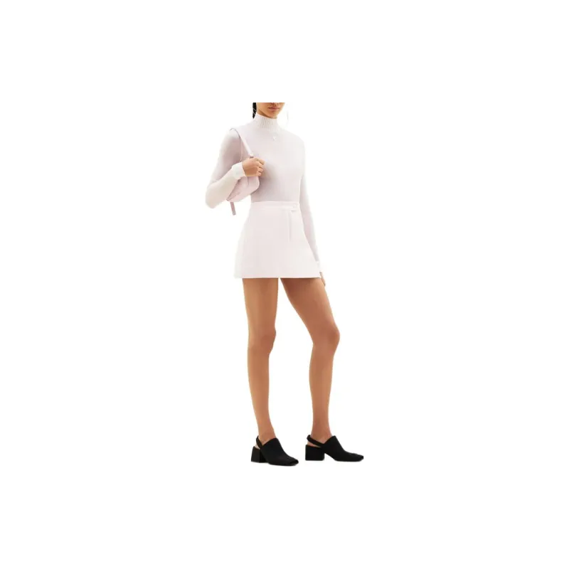 Courrèges Vinyl Mini Skirt 'Pale Pink'-3