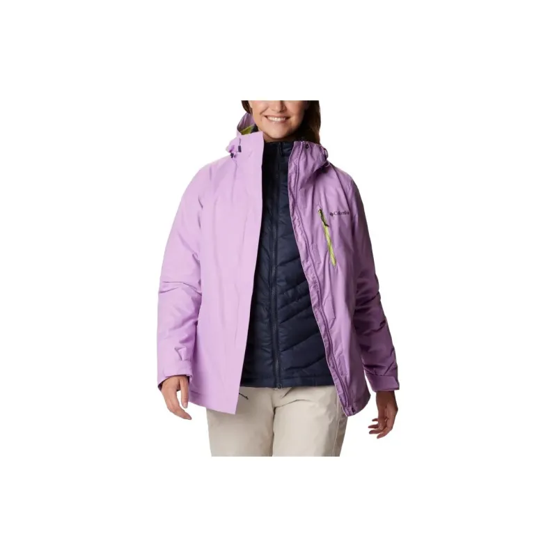 Columbia Windbreaker Jackets Women's Purple-4