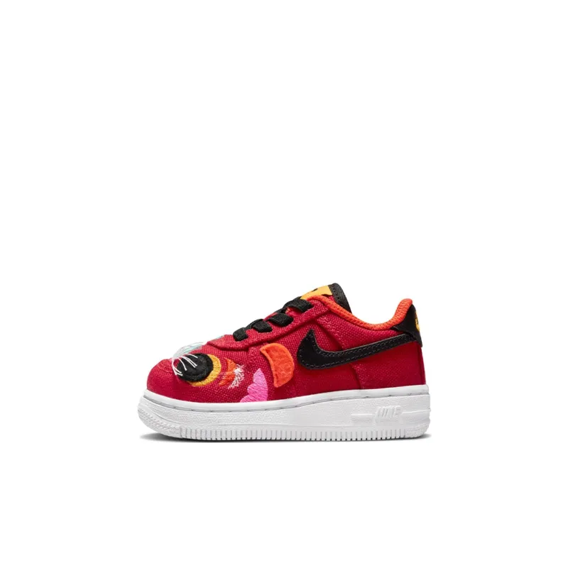 Nike Air Force 1 LV8 Low Top Toddler Shoes Red Baby-0