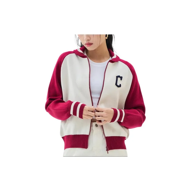 MLB Varsity Cardigan Cleveland Guardians Knitwear Women's Multicolor-2