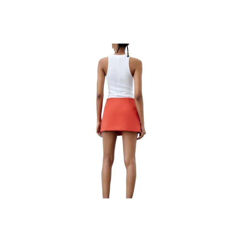 ZARA Casual Shorts Women's Coral-3