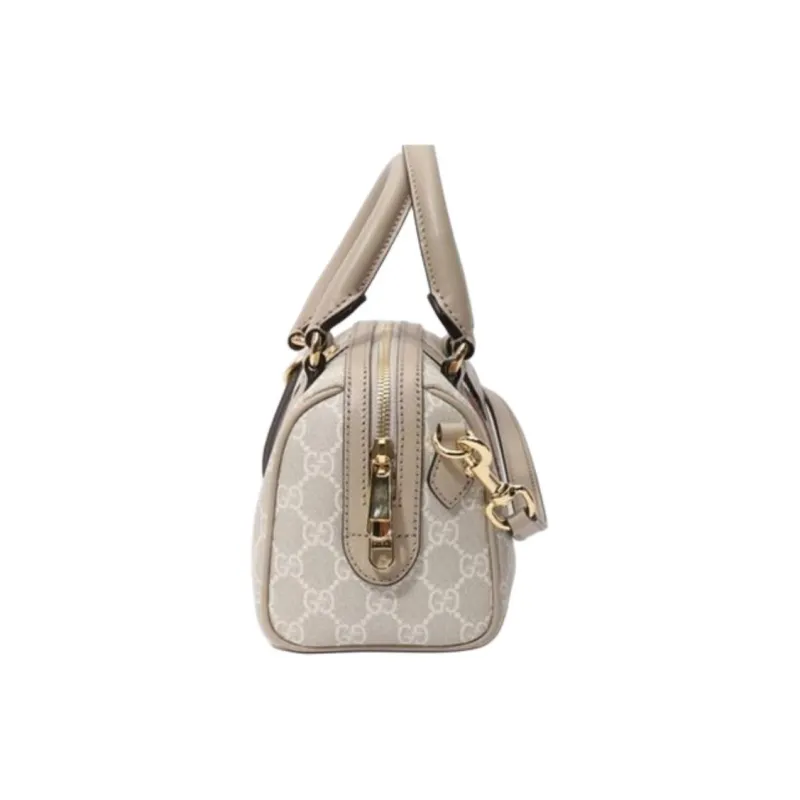 GUCCI Ophidia GG Supreme Canvas With Leather Shoulder Bag Crossbody Bag Handbag Mini Women's Beige & White-1