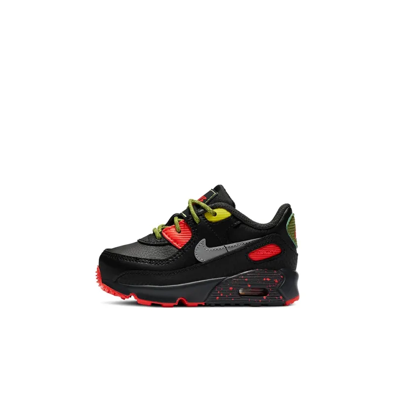 Nike Air Max 90 Low Top Toddler Shoes Black Red Green Infant And Toddler-0