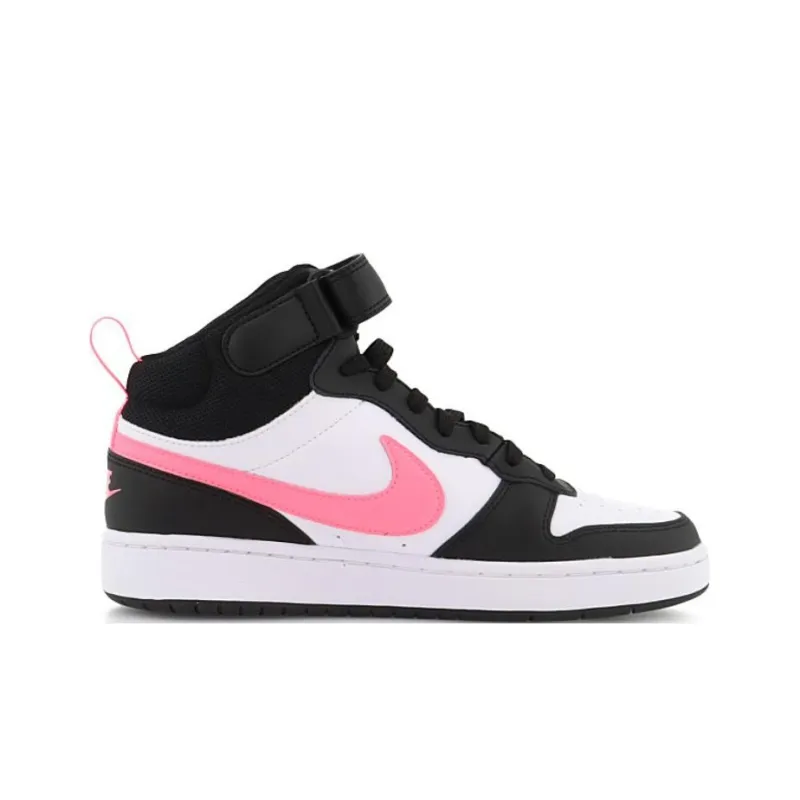 Nike Court Borough 2 Mid White Sunset Pulse GS-5