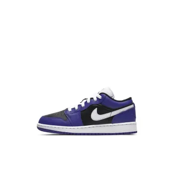 Jordan 1 Low Court Purple Black GS