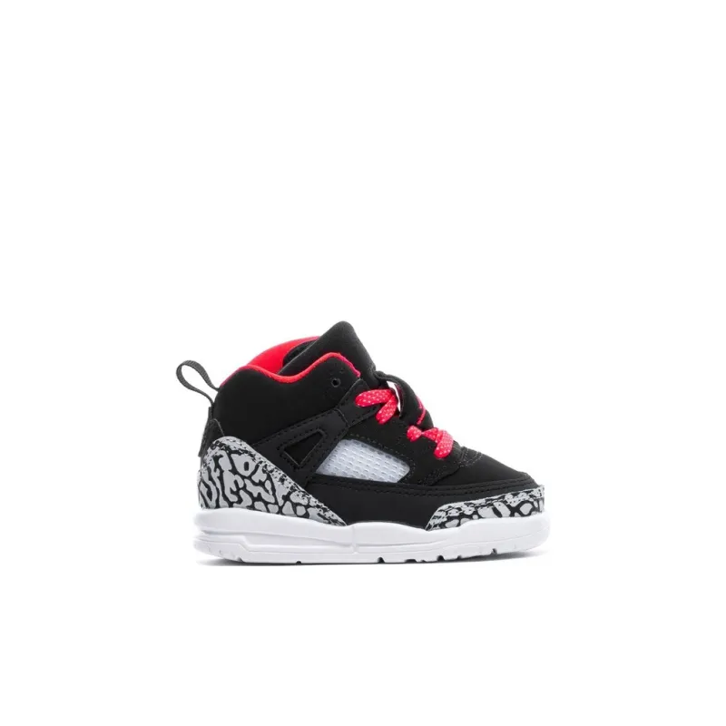 Jordan Spizike Non-slip Lightweight High-Top Toddler Shoes Black Red Gray Infant And Toddler-1