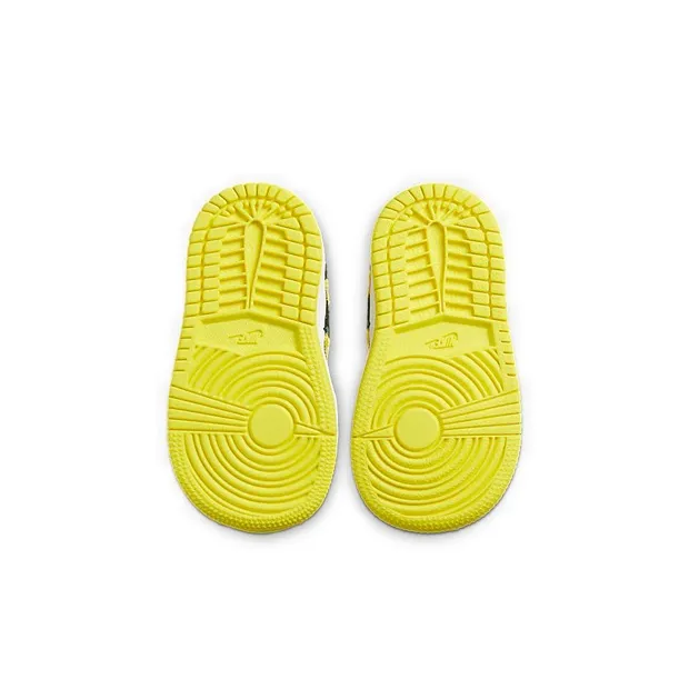 Jordan Air Jordan 1 Mid SE High Top Toddler Shoes Yellow Rose Baby-4
