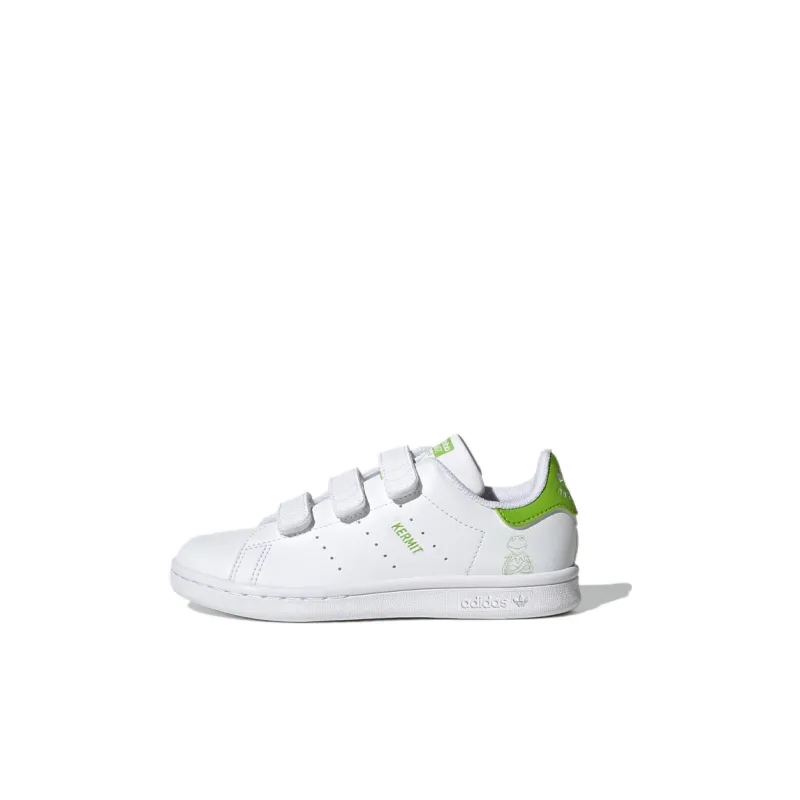 Adidas Originals STAN SMITH Collection Cf C Low-Top Kids' Skateboarding Shoes White Green Children Aged 3-7 Years Old-0