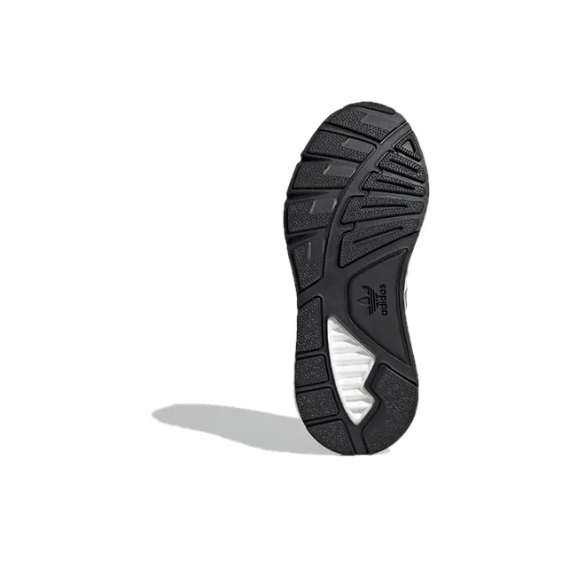 Adidas Originals ZX 1K Boost J Abrasion Resistant Kids Lifestyle Shoes White Black Teenagers-5