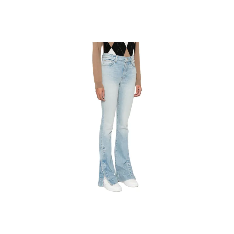 AMIRI Logo Patch Flared Jeans-3
