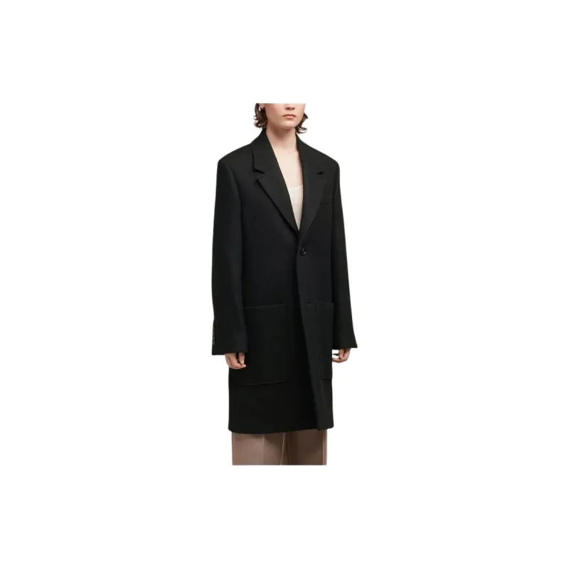 AMIPARIS Single breasted Wool Coat-4