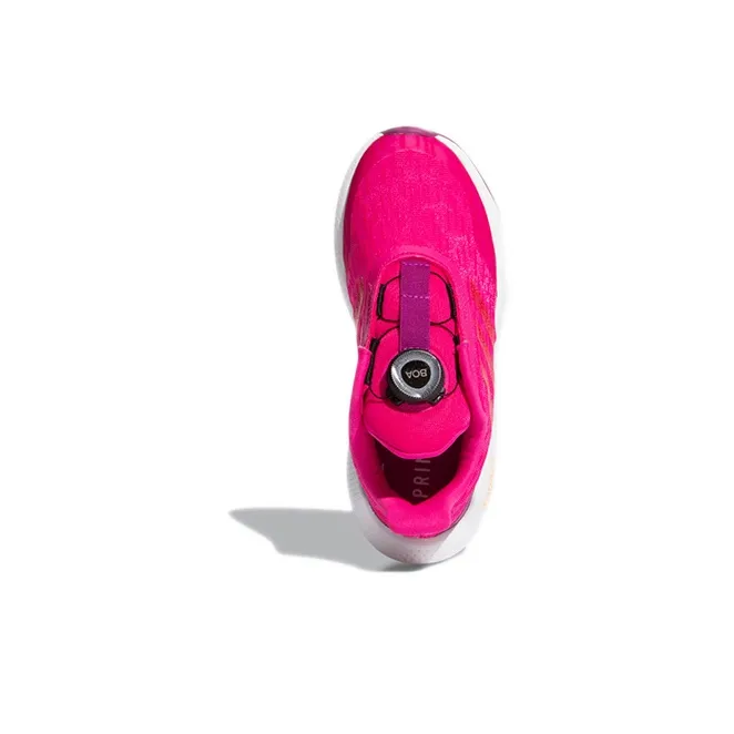 Adidas EQ21 Run Freelock K Anti-Slip And Wear-Resistant Breathable Low-Top Kids' Running Shoes Rose Red Kids'-4