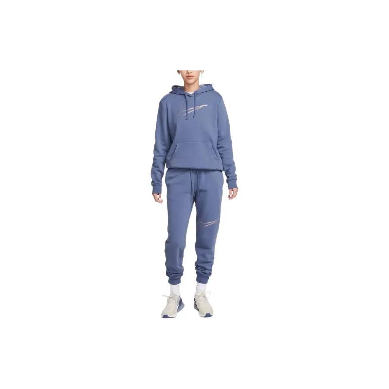 Nike Sportswear Club Fleece Knitted Sports Pants Women's Blue-2