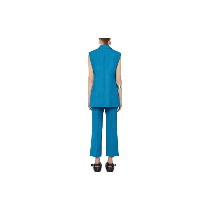 JIL SANDER Belted Cropped Trousers-3
