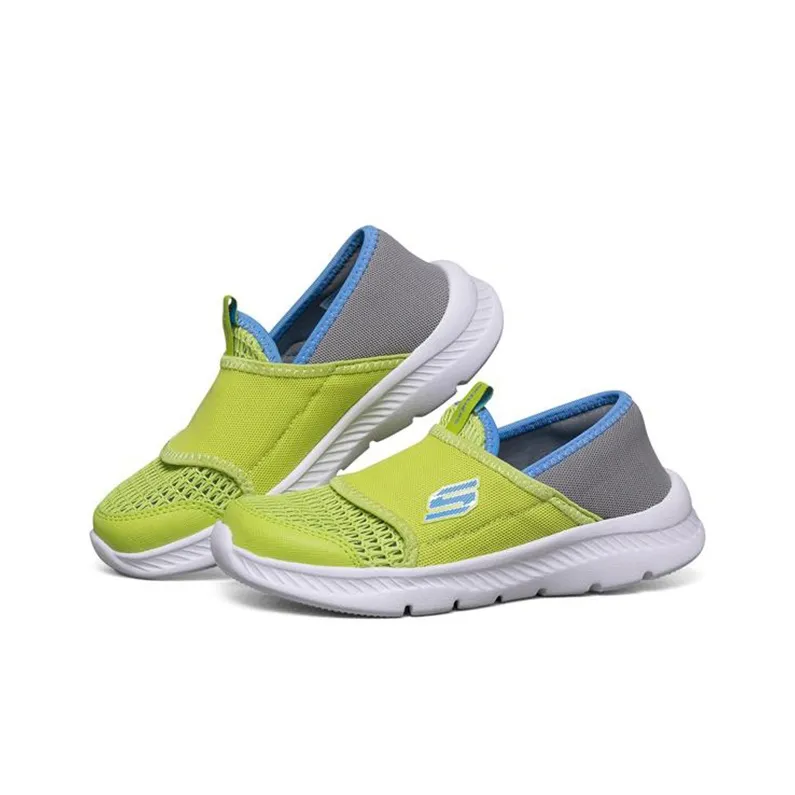 Skechers Comfy Flex 2.0 Slip Resistant Cushioning Abrasion Resistant Kids Lifestyle Shoes Lemon Teenagers-2