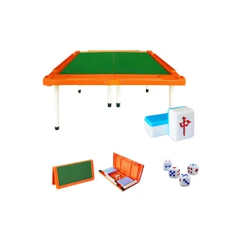 SHENGYU Mini Mahjong Table With Folding Design Cute Mini Travel Tag Board Games