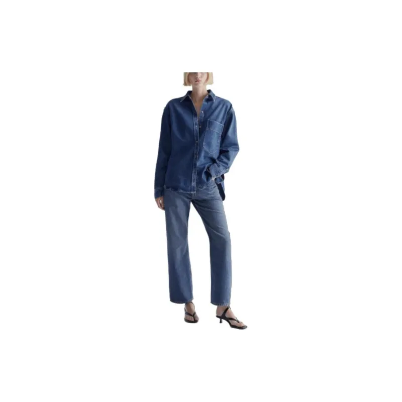 Massimo Dutti Shirts Women's Denim Blue-2