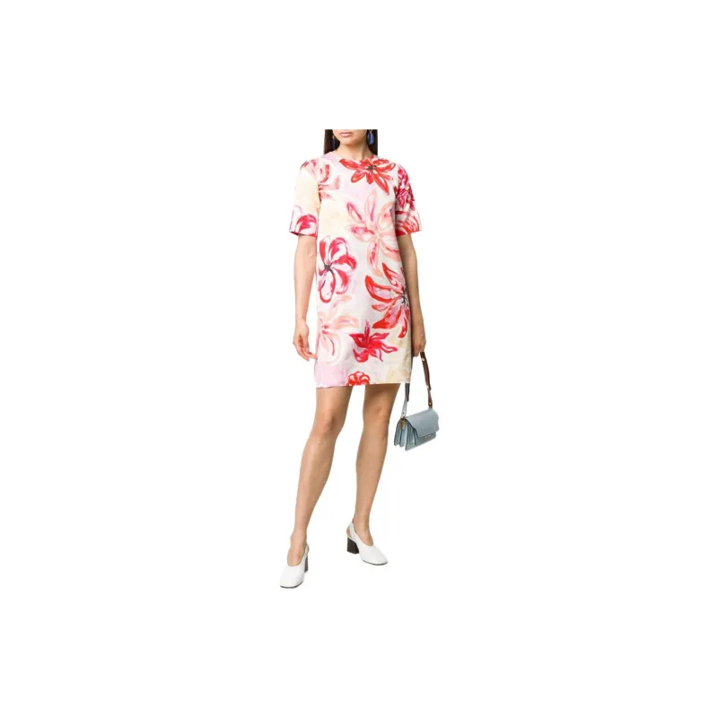 MARNI Short-Sleeved Dresses Women's Pink-1