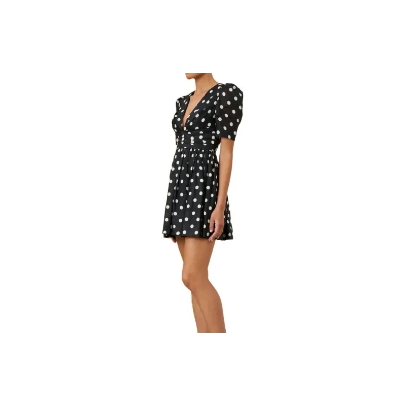 Zimmermann Polka Dot-print Linen Minidress-3