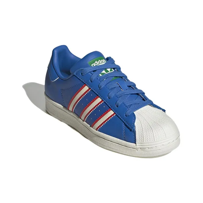 Adidas Superstar Bright Royal Off White Red GS-2