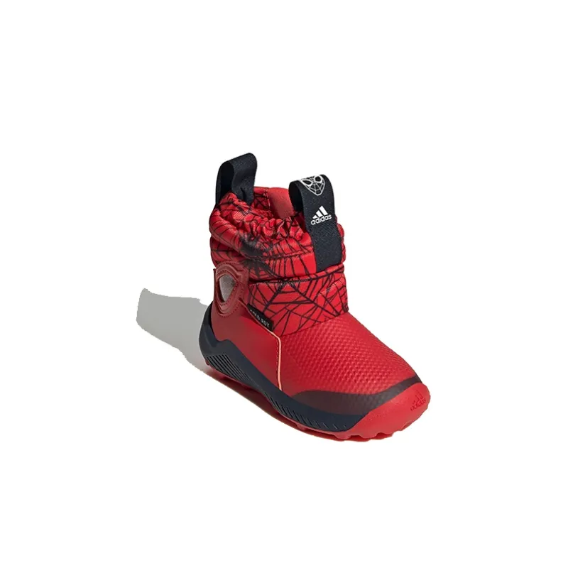MARVEL x Adidas Waterproof And Warm Mid Top Toddler Shoes Red Black Infant And Toddler-2