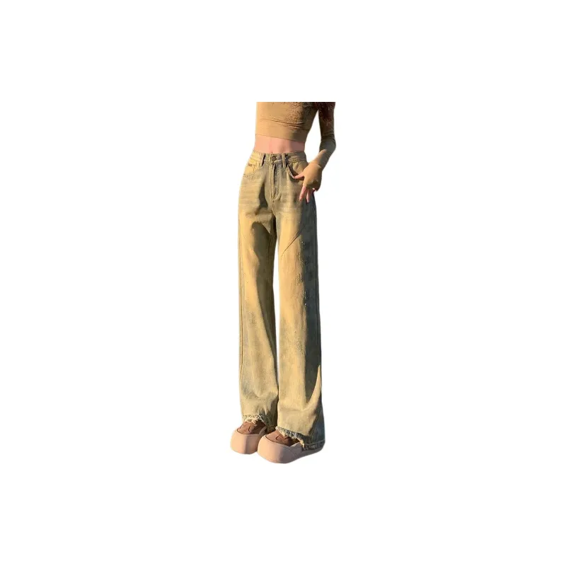 Kazakhstan Jeans Women's Yellow Mud-2