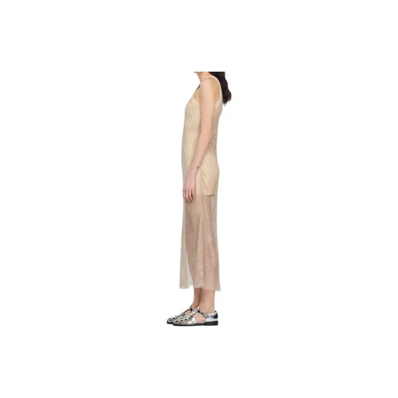 Sandro Slip Dresses Women's Gold-3