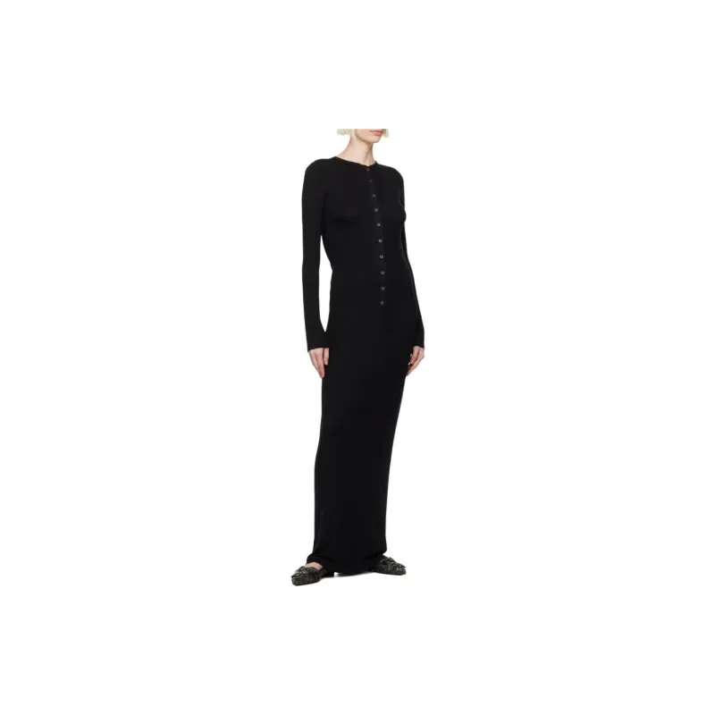 Acne Studios Open Back Crewneck Maxi Dress-3