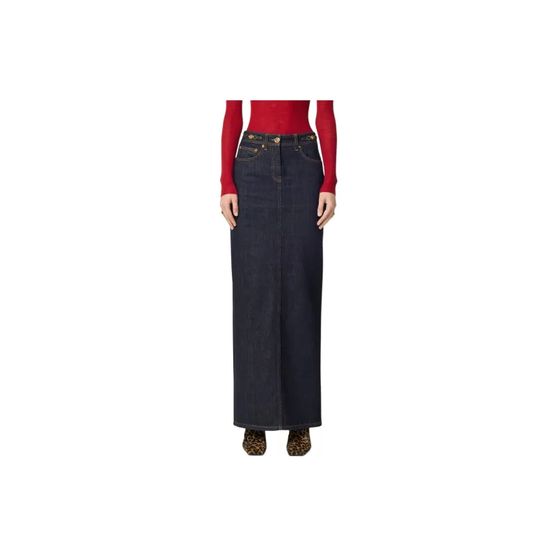 VERSACE Denim Skirt 'Dark Blue'-1