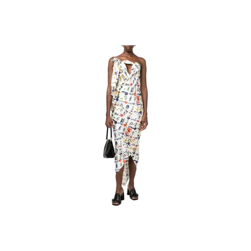 Vivienne Westwood SS23 Sleeveless Dress Women's White-1