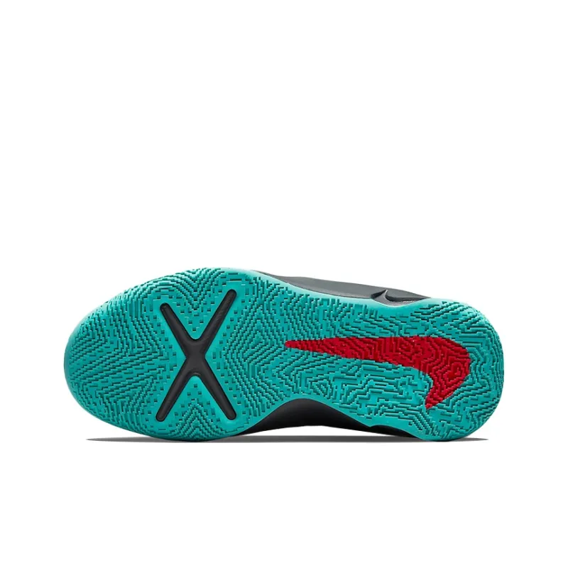 Nike Team Hustle D 10 Flyease Smoke Grey Washed Teal Siren Red GS-4