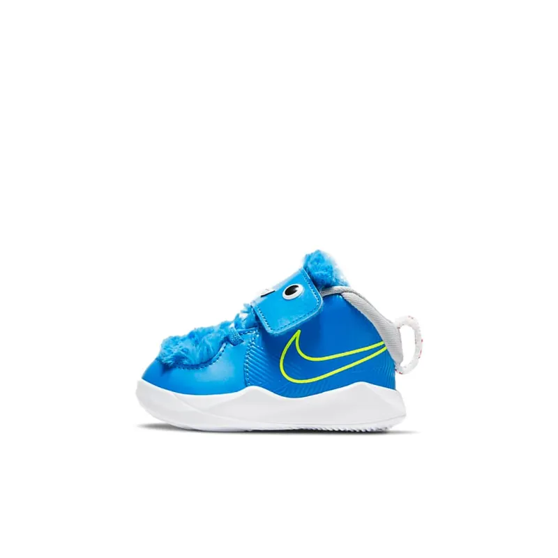 Nike Team Hustle D 9 Lil Slip Resistant Cushioning Abrasion Resistant Breathable Low Top Toddler Shoes Blue White Baby-0