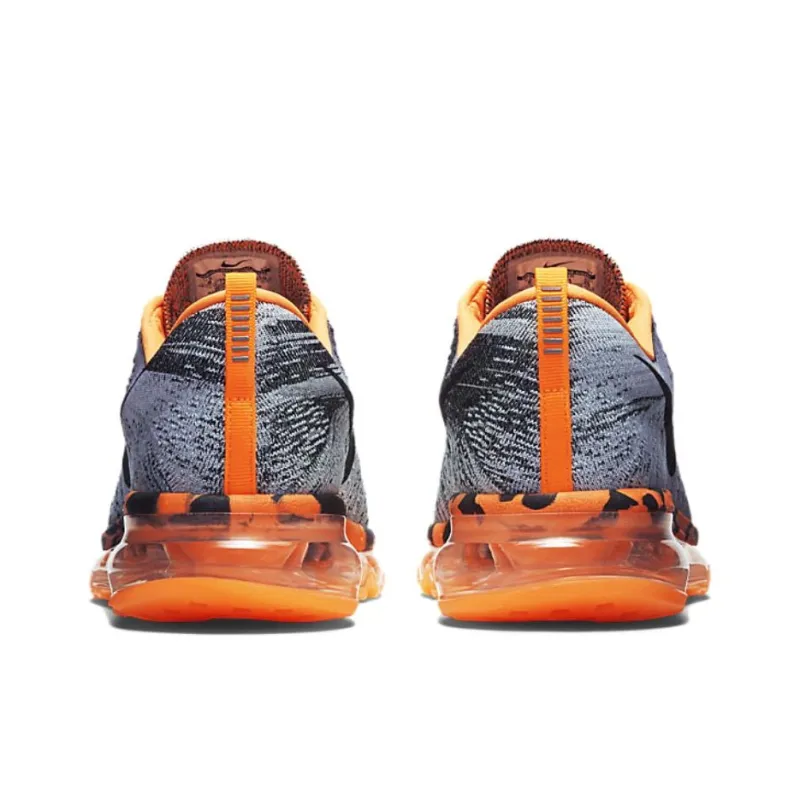 Nike Flyknit Max Wolf Grey Black Orange-3
