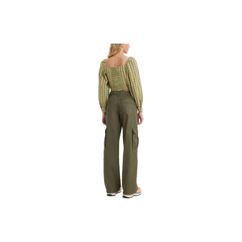 Levis Cargo Pants Women's Dark Green-3