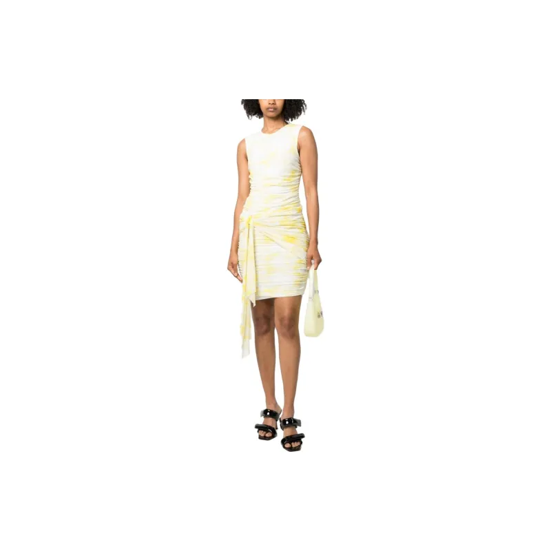 MSGM Ruched Sleeveless Mini Dress-2