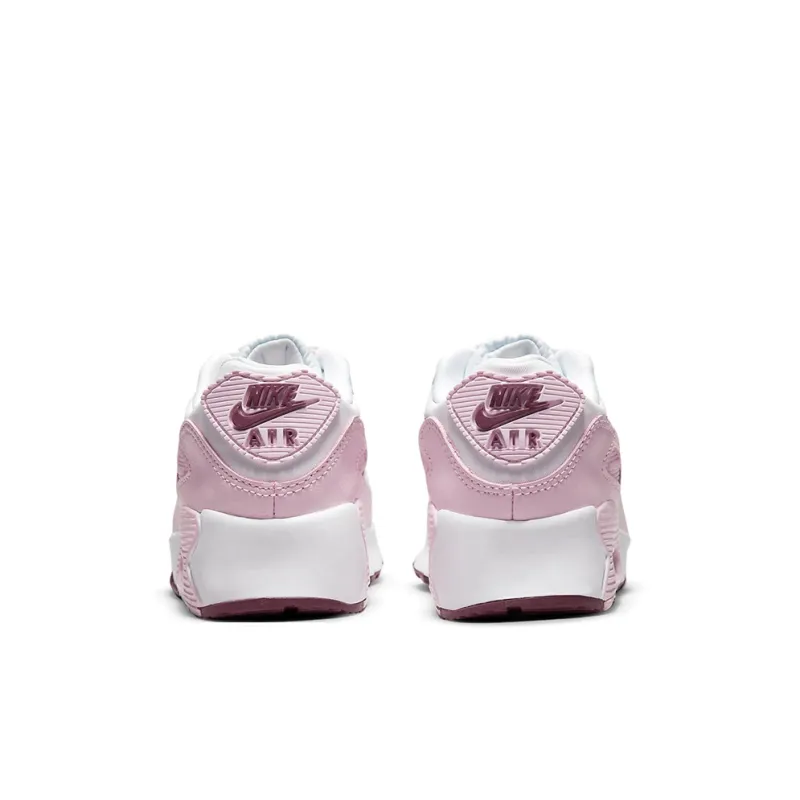 Nike Air Max 90 Kids Lifestyle Shoes Pink White Children Aged 3-7 Years Old-4